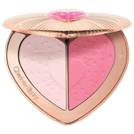PREORDEN -Pillow Talk Beauty Soulmates Airbrush Flawless Finish Brightening and Blush Powder Palette - 2 A 4 SEMANAS EN LLEGAR