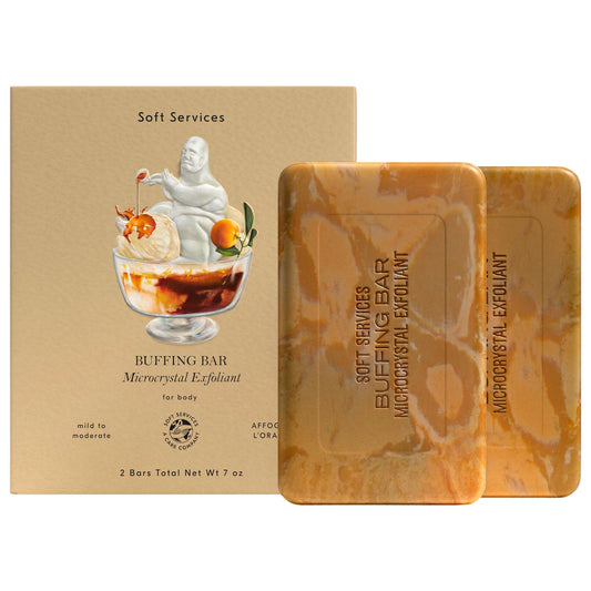PREORDEN -Affogato L’Orange Buffing Bar Body Exfoliant (2-pack) with Vanilla, Coconut, Citrus & Espresso - 2 A 4 SEMANAS EN LLEGAR