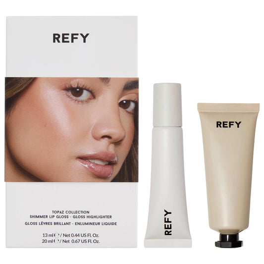PREORDEN -Topaz Collection: Shimmer Lip Gloss & Liquid Highlighter Set | REFY - 2 A 4 SEMANAS EN LLEGAR
