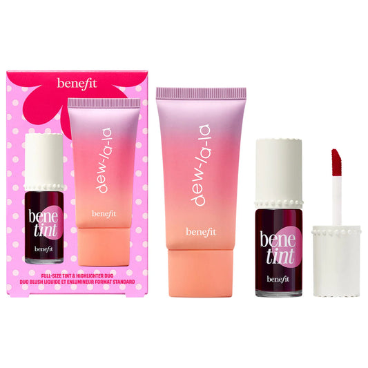 PREORDEN -Benetint & Dew La La Liquid Highlighter Gift Set | BENEFIT - 2 A 4 SEMANAS EN LLEGAR