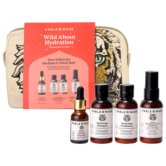 PREORDEN -Wild about Hydration Minis Gift Set for Thick & Damaged Hair | FABLE & MANE - 2 A 4 SEMANAS EN LLEGAR