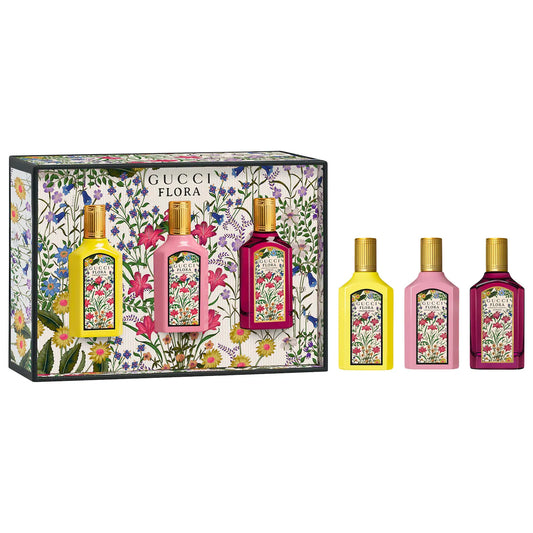 PREORDEN -Mini Flora Gorgeous Collection Perfume Sampler Gift Set | GUCCI - 2 A 4 SEMANAS EN LLEGAR