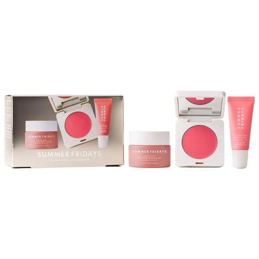 PREORDEN -The Dewy Pink Set with mini Lip Butter Balm in Pink Sugar | SUMMER FRIDAYS - 2 A 4 SEMANAS EN LLEGAR