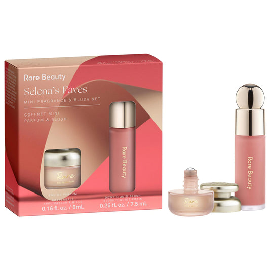 PREORDEN -Selena's Faves Mini Fragrance & Blush Set | RARE BEAUTY - 2 A 4 SEMANAS EN LLEGAR