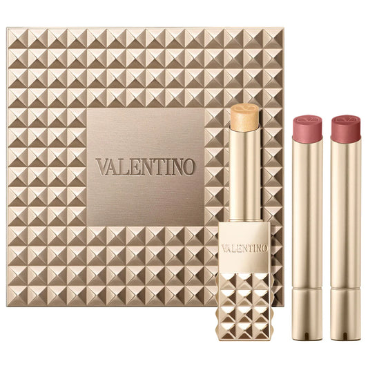 PREORDEN -Spike Valentino Buttery Matte Refillable Lipstick Trio Set | VALENTINO - 2 A 4 SEMANAS EN LLEGAR
