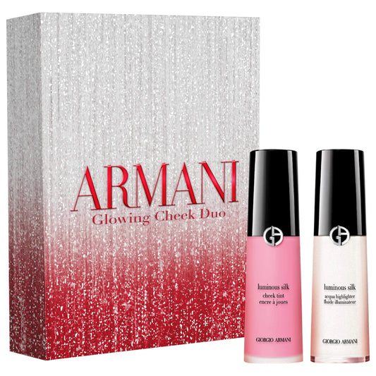 PREORDEN -Glowing Cheek Liquid Blush & Highlighter Gift Set | ARMANI BEAUTY - 2 A 4 SEMANAS EN LLEGAR