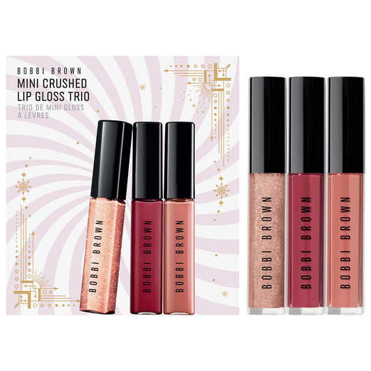 PREORDEN -Mini Crushed Oil-Infused Lip Gloss Gift Set Trio | BOBBI BROWN - 2 A 4 SEMANAS EN LLEGAR