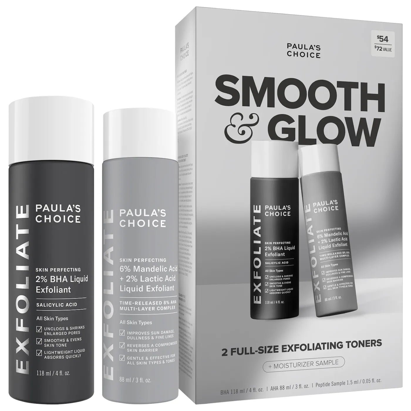 PREORDEN -Smooth & Glow Gift Set for clearer, brighter skin | PAULA´S CHOICE - 2 A 4 SEMANAS EN LLEGAR