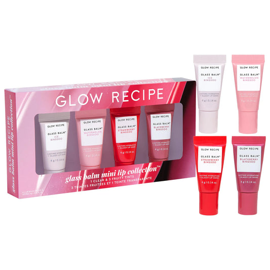 PREORDEN -Mini Glass Balm Lip Collection Gift Set | GLOW RECIPE - 2 A 4 SEMANAS EN LLEGAR