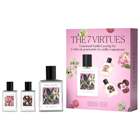 PREORDEN -Gourmand Vanilla Layering Perfume Set with Cherry & Lychee | 7 VIRTUES - 2 A 4 SEMANAS EN LLEGAR