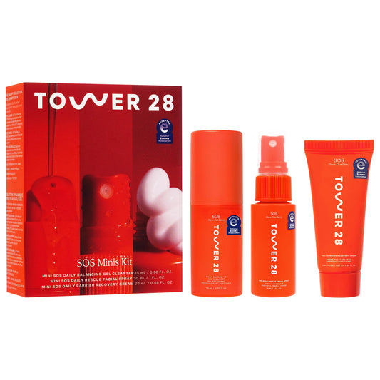 PREORDEN -Mini SOS Skincare Bestsellers Set | TOWER 28 - 2 A 4 SEMANAS EN LLEGAR