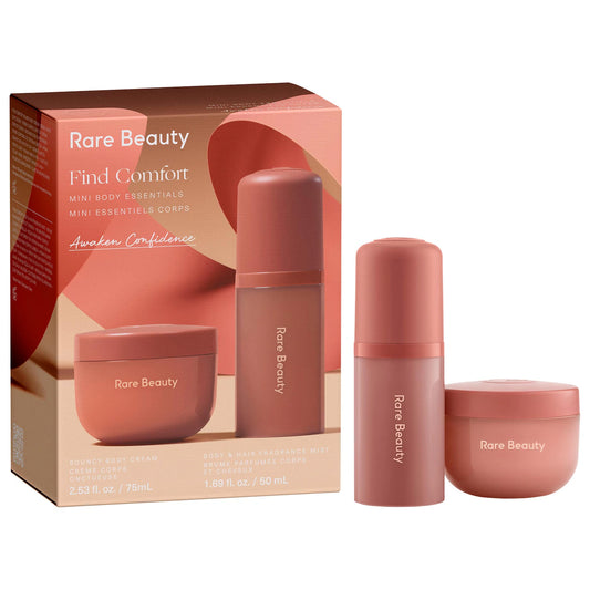 PREORDEN -Mini Find Comfort: Awaken Confidence Body Essentials Gift Set | RARE BEAUTY - 2 A 4 SEMANAS EN LLEGAR