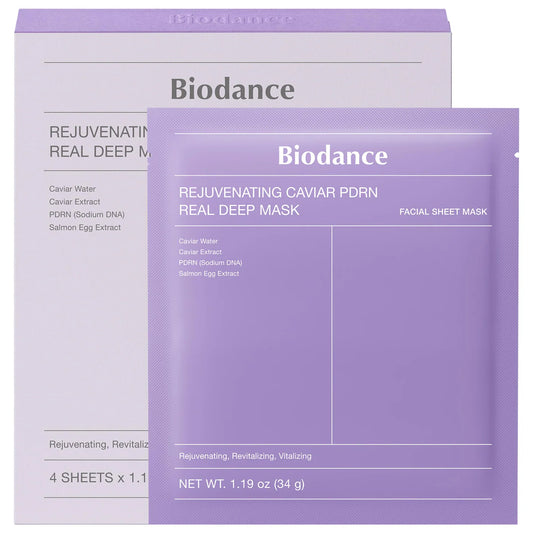 PREORDEN -Rejuvenating Caviar PDRN Real Deep Mask - 4 Pack for Natural Skin Renewal & Firming - 2 A 4 SEMANAS EN LLEGAR