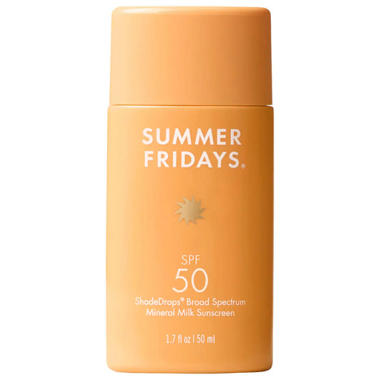 PREORDEN - ShadeDrops Broad Spectrum SPF 50 Daily Mineral Milk Sunscreen | SUMMER FRIDAYS - 2 A 4 SEMANAS EN LLEGAR