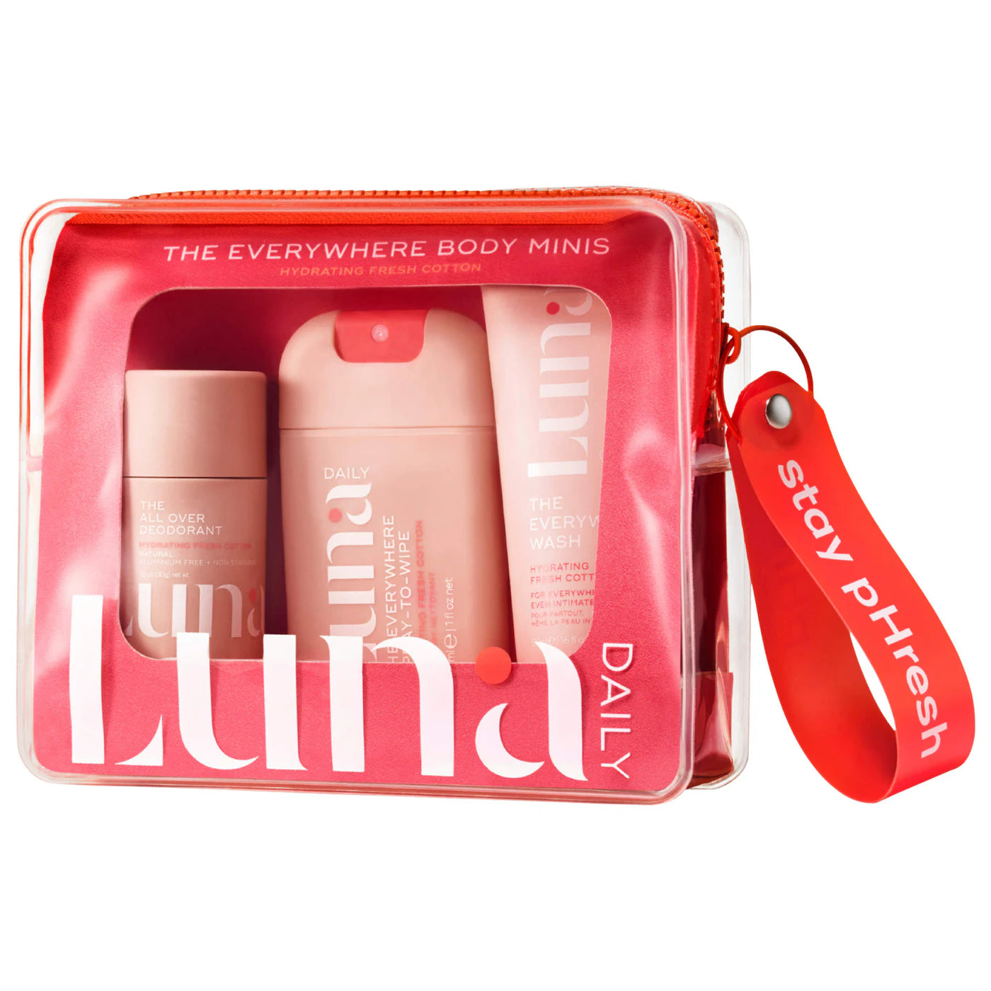 PREORDEN -The Hydrating Everywhere Body Minis Kit - 3 step microbiome + pH-balancing body care routine  | LUNA DAILY - 2 A 4 SEMANAS EN LLEGAR