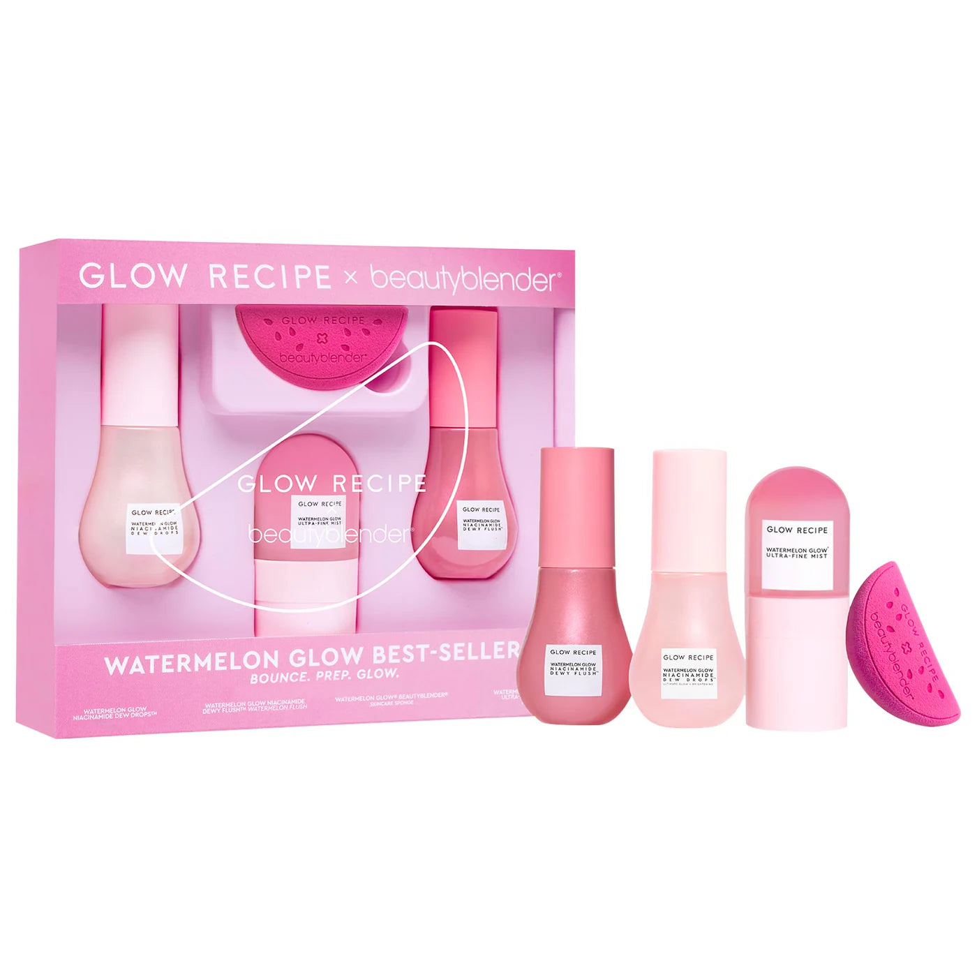 PREORDEN - Glow Recipe X Beautyblender Watermelon Glow Bestsellers - 2 A 4 SEMANAS EN LLEGAR