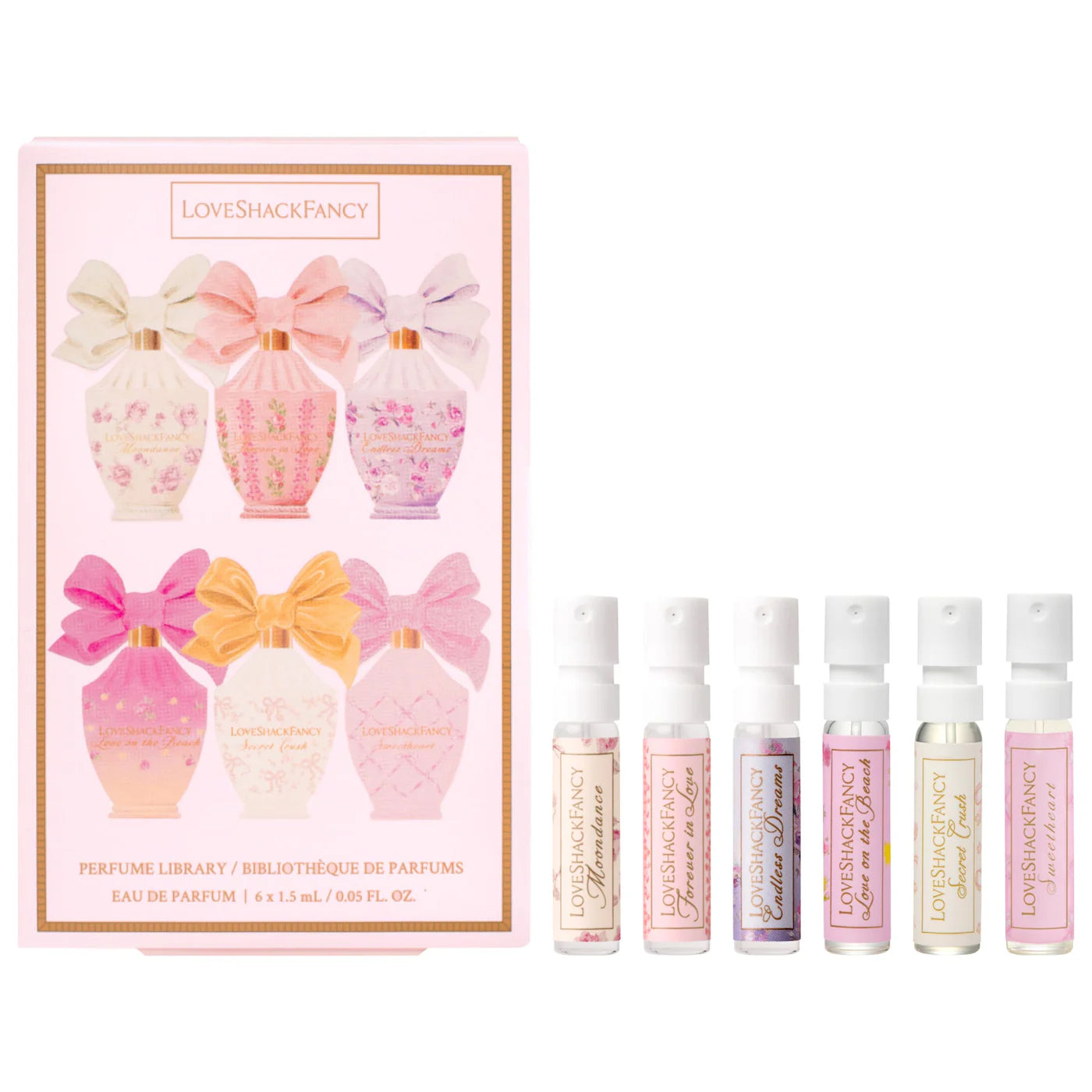 PREORDEN -Signature Perfume Library Eau de Parfum Perfume Discovery Set | LOVESHACKFANCY - 2 A 4 SEMANAS EN LLEGAR