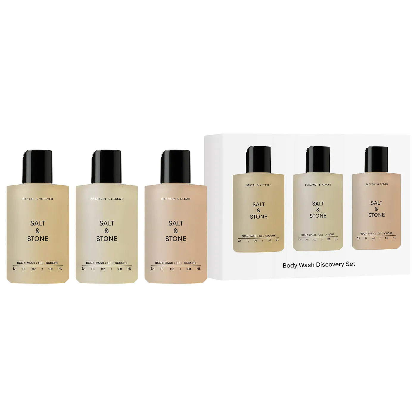 PREORDEN - Mini Body Wash Discovery Gift Set | SALT & STONE - 2 A 4 SEMANAS EN LLEGAR