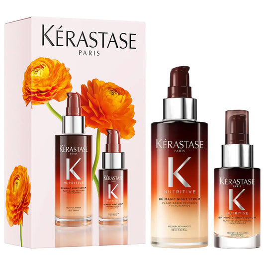 PREORDEN - 8H Magic Night Serum Hair Gift Set for Dry Hair | KERASTASE - 2 A 4 SEMANAS EN LLEGAR