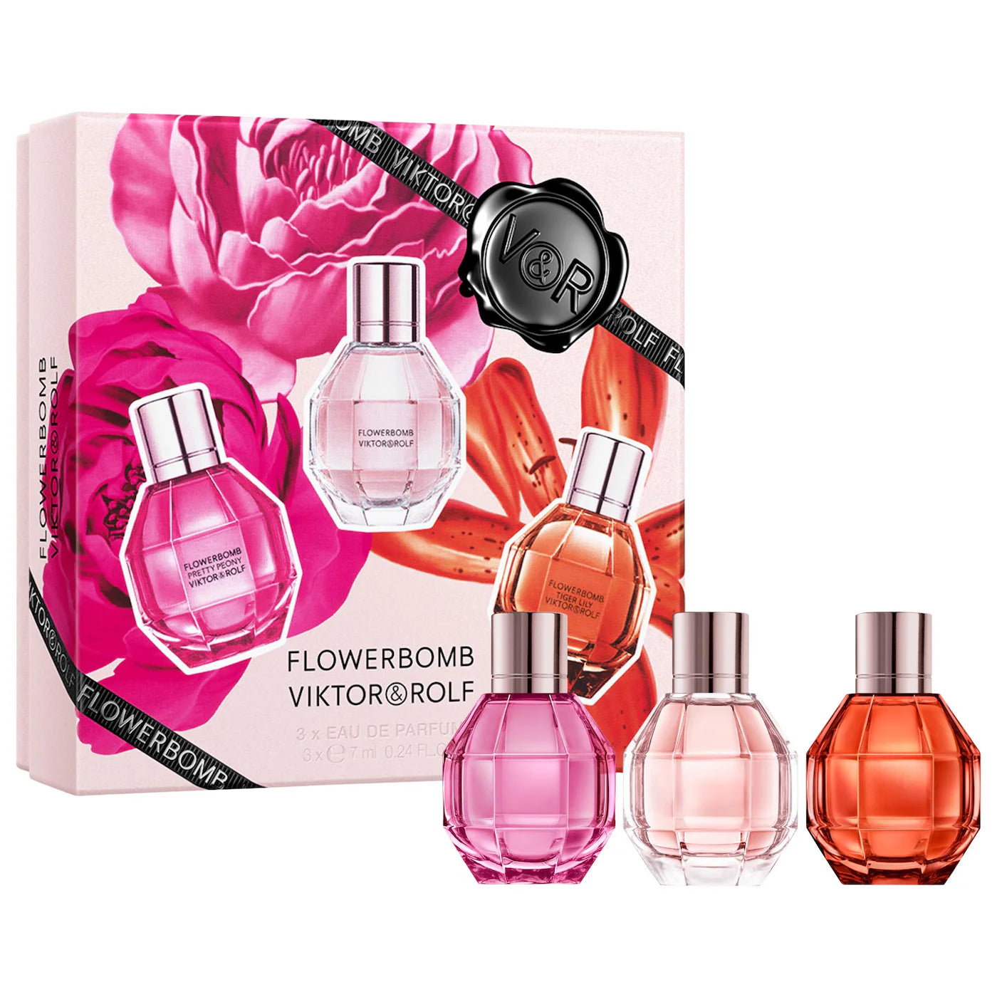 PREORDEN -Mini Flowerbomb Perfume Trio Set | VIKTOR & ROLF - 2 A 4 SEMANAS EN LLEGAR