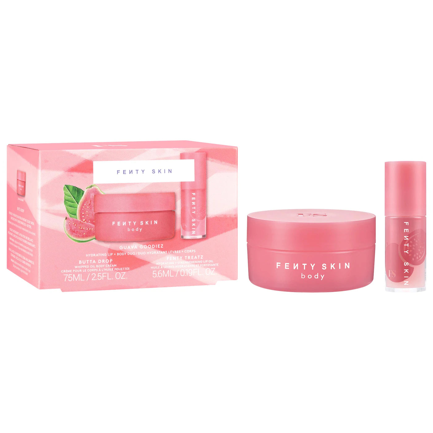 PREORDEN -Guava Goodiez - Guava Lip + Mini Butta Drop Set | FENTY - 2 A 4 SEMANAS EN LLEGAR