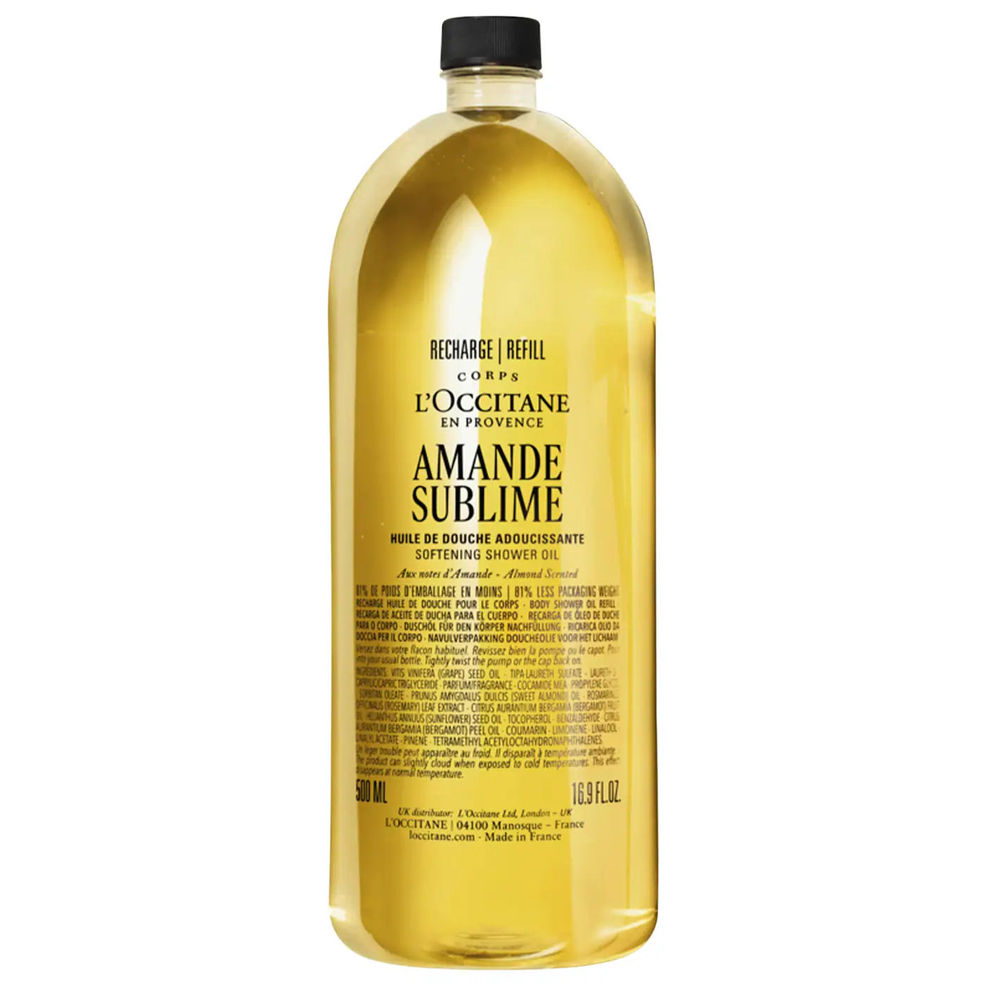 PREORDEN - Cleansing And Softening Refillable Shower Oil With Almond Oil | L´OCCITANE - 2 A 4 SEMANAS EN LLEGAR