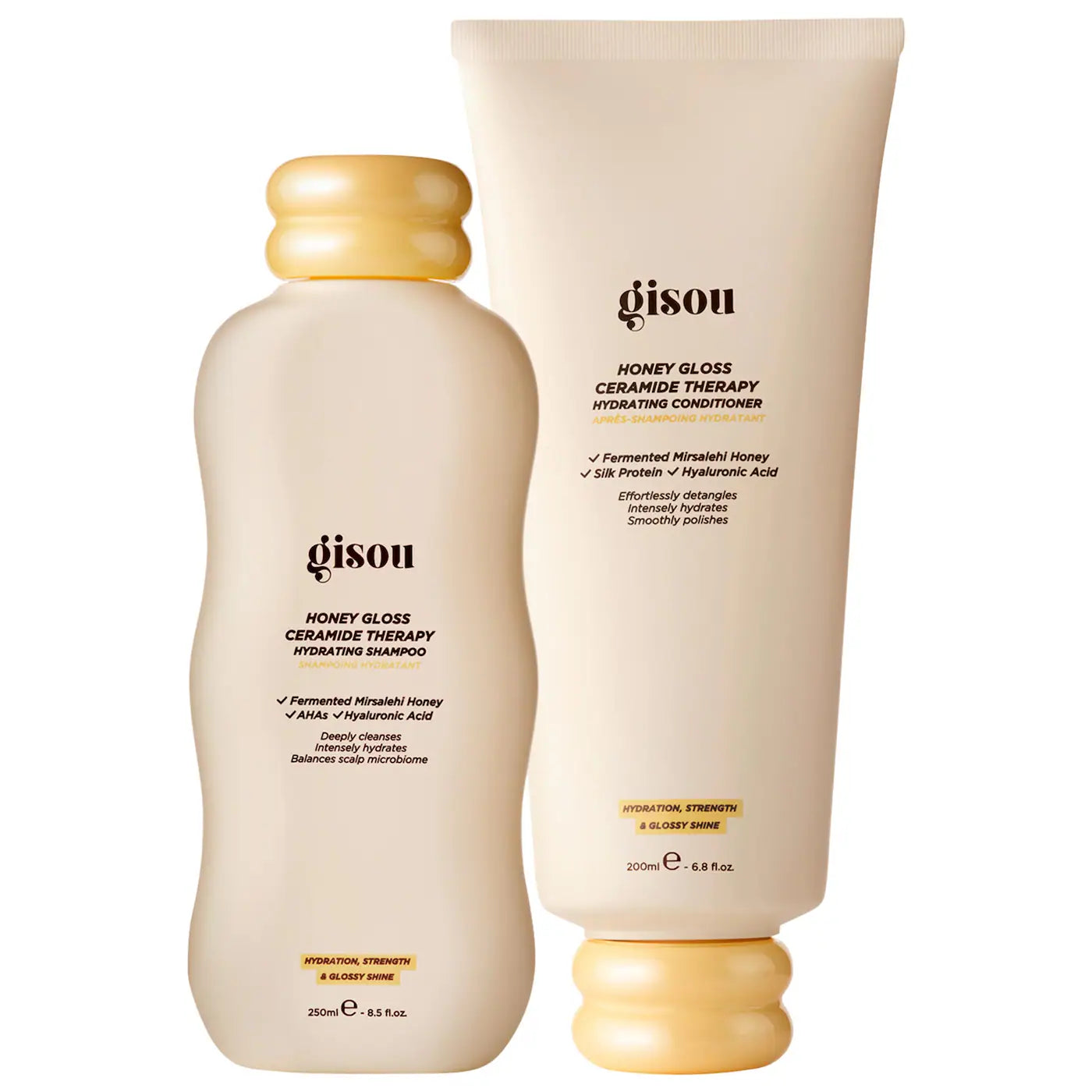 PREORDEN - Honey Gloss Ceramide Therapy Hydrating Shampoo & Conditioner Duo | GISOU - 2 A 4 SEMANAS EN LLEGAR