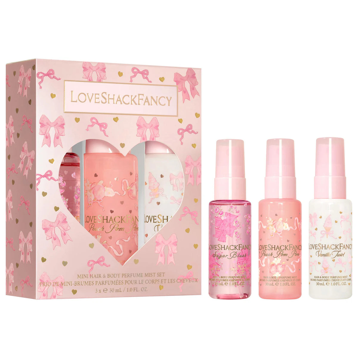 PREORDEN - Mini Hair and Body Perfume Mist Best Sellers Gift Set | LOVESHACKFANCY - 2 A 4 SEMANAS EN LLEGAR