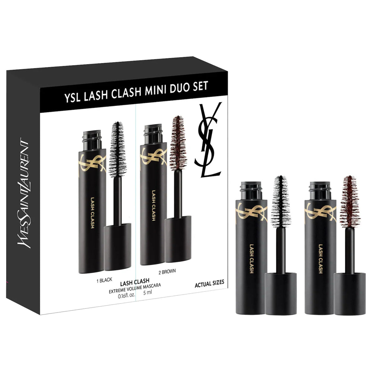 PREORDEN - Lash Clash Mini Black and Brown Mascara Duo | YSL - 2 A 4 SEMANAS EN LLEGAR