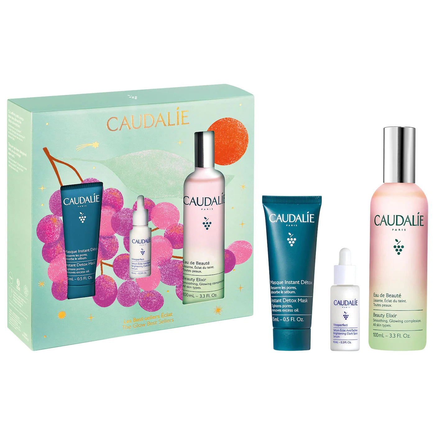 PREORDEN -The Glow Best Sellers Gift Set for Dark Spots & Pores| CAUDALIE - 2 A 4 SEMANAS EN LLEGAR