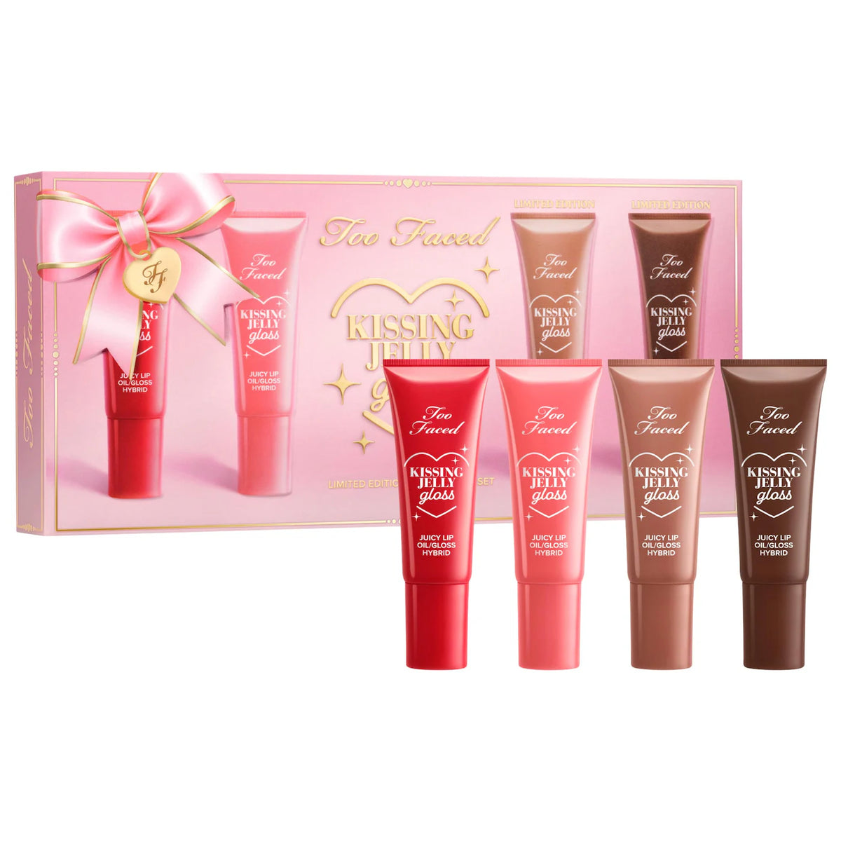 PREORDEN - Kissing Jelly Lip Oil Gloss Gift Set | TOO FACED - 2 A 4 SEMANAS EN LLEGAR