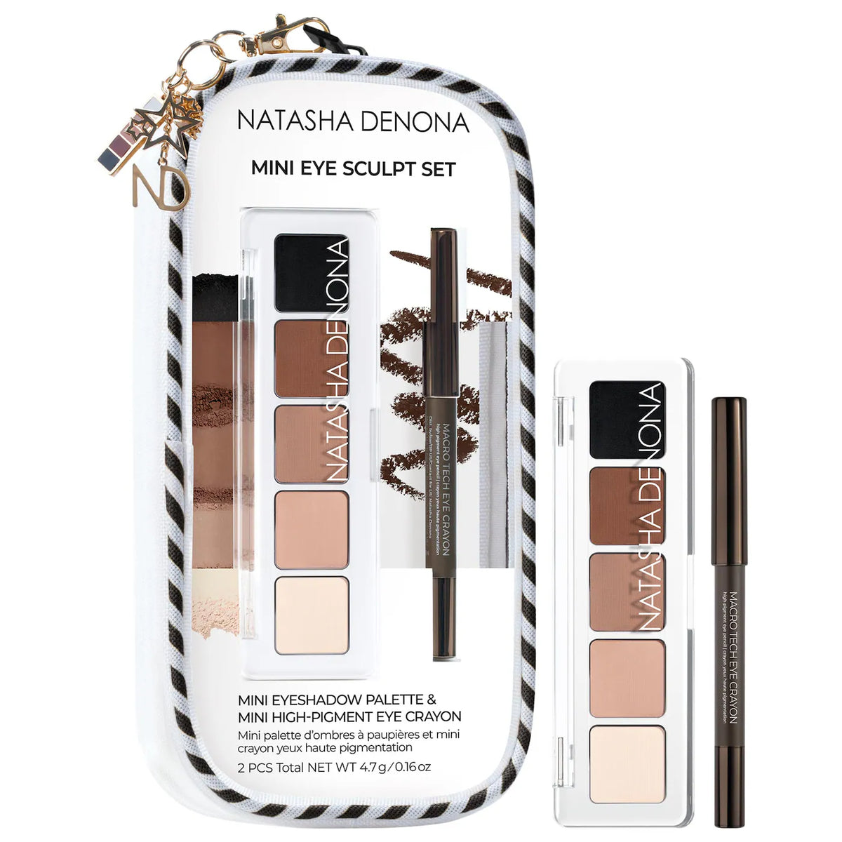 PREORDEN - Mini Eye Sculpt Eyeshadow Palette & Eye Crayon Pencil Duo Makeup Gift Set | NATASHA DENONA - 2 A 4 SEMANAS EN LLEGAR