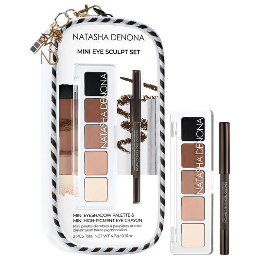 PREORDEN - Mini Eye Sculpt Eyeshadow Palette & Eye Crayon Pencil Duo Makeup Gift Set | NATASHA DENONA - 2 A 4 SEMANAS EN LLEGAR