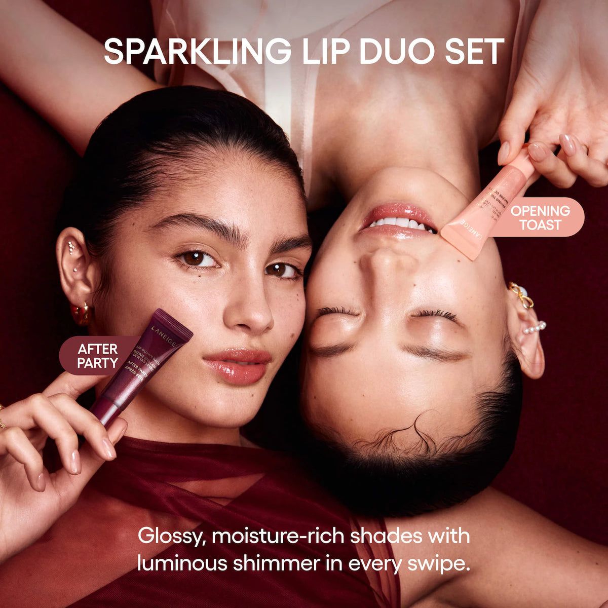 Sparkling Shimmer Lip Glowy Balm Duo Gift Set | Laneige