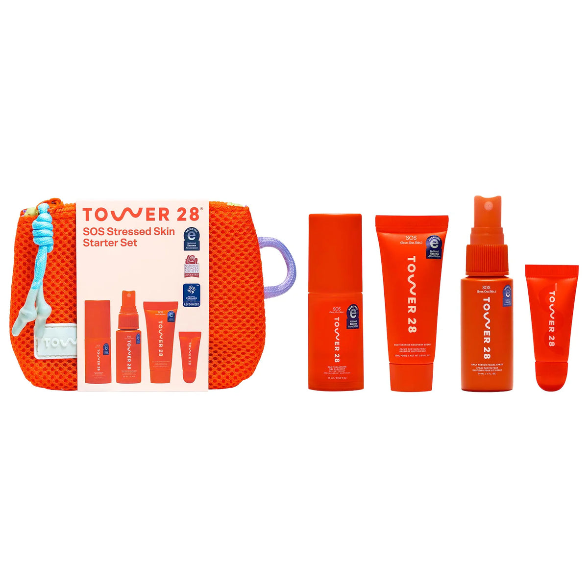PREORDEN - SOS Stressed Skin Mini Starter Gift Set | TOWER 28 - 2 A 4 SEMANAS EN LLEGAR