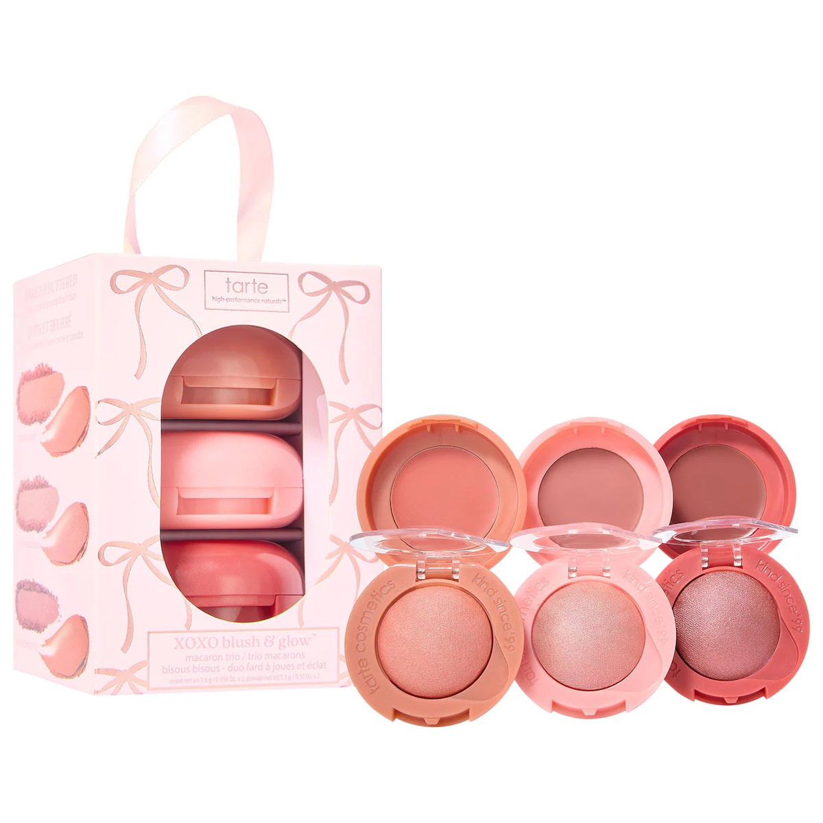 PREORDEN - xoxo blush & glow macaron set | TARTE - 2 A 4 SEMANAS EN LLEGAR