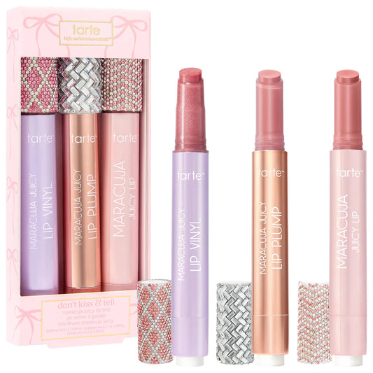 PREORDEN - don’t kiss & tell maracuja juicy lip gloss set - 2 A 4 SEMANAS EN LLEGAR