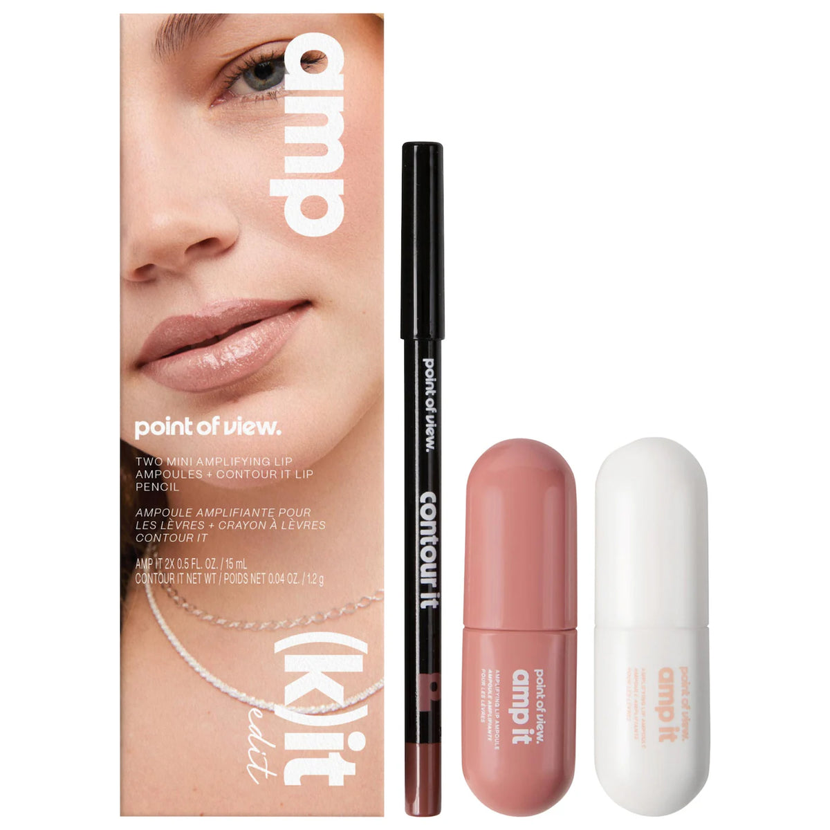PREORDEN - amp (k)it edit lip trio makeup gift set - 2 A 4 SEMANAS EN LLEGAR