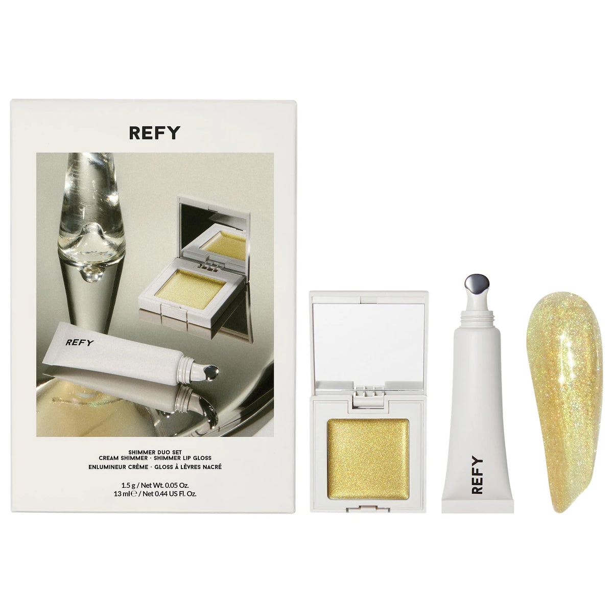 PREORDEN - Shimmer Lip Gloss & Cream Highlighter Duo Gift Set | REFY - 2 A 4 SEMANAS EN LLEGAR