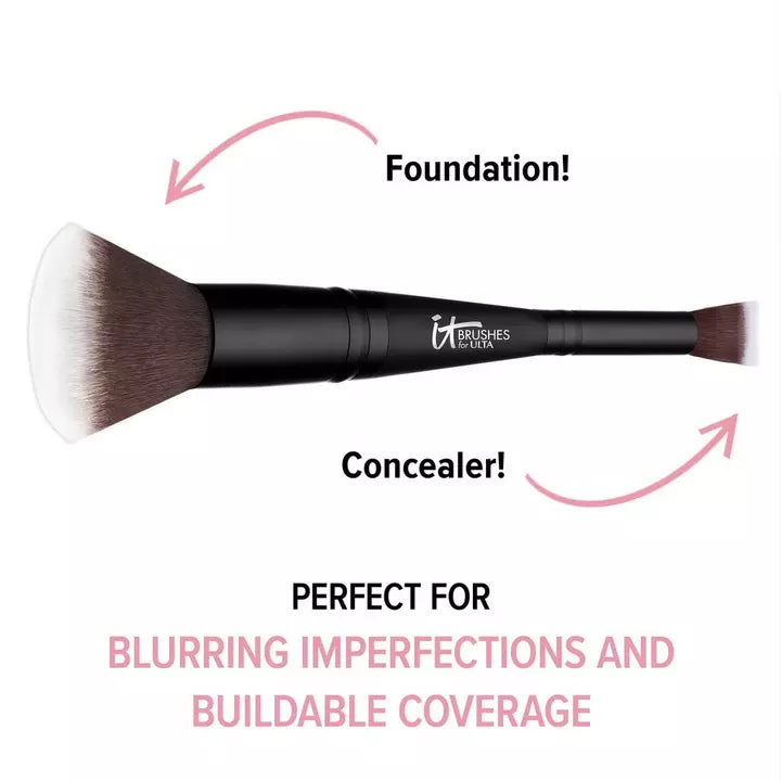 Airbrush Dual-Ended Flawless Complexion Concealer & Foundation Brush #132 - IT COSMETICS
