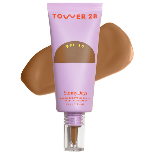 PREORDEN -SunnyDays SPF 30 Tinted Sunscreen Foundation | Tower 28 - REVISA TIEMPOS DE ENTREGA